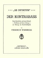 Warnecke, Friedrich: Der Kontrabass Teil 1